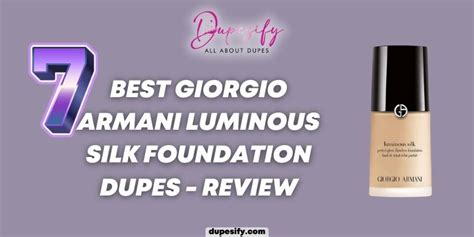 giorgio armani foundation luminous silk dupe|best luminous foundation dupe.